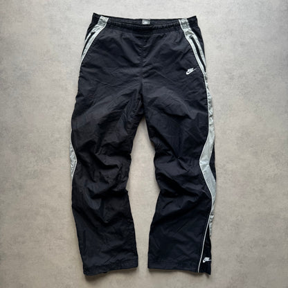 RARE 2000s Baggy Nike Trackpants Black - (M)