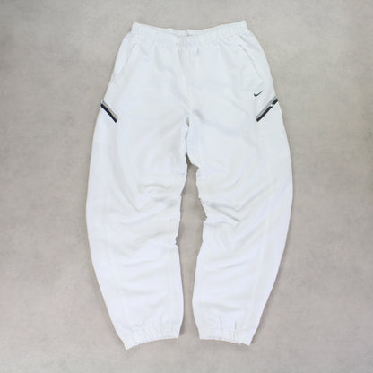 RARE 2000s Nike Trackpants White - (L)