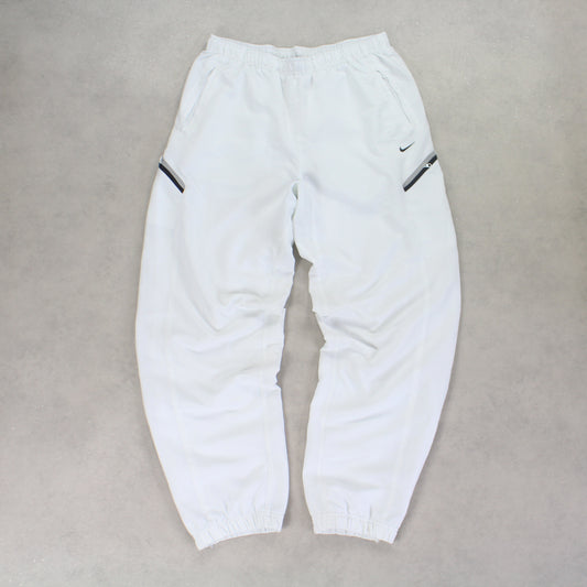 RARE 2000s Nike Trackpants White - (L)