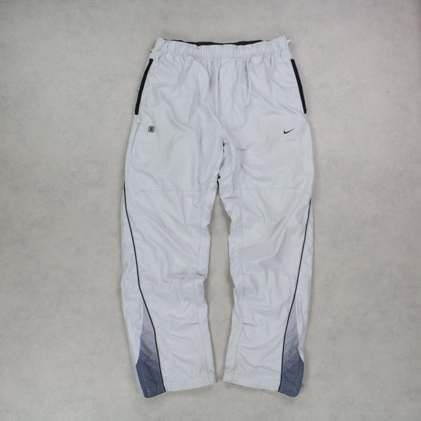 SUPER RARE 00s Baggy Nike Shox Trackpants Grey - (L)