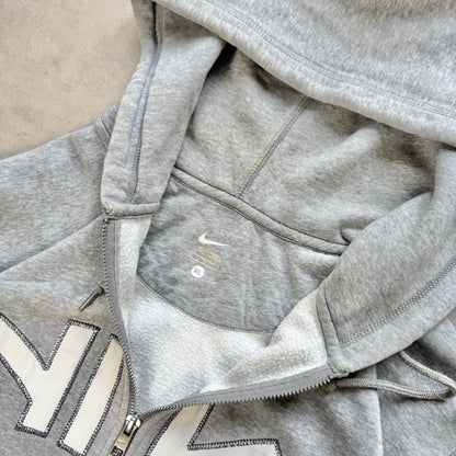 RARE 2000s Nike Zip Hoodie Grey - (L)