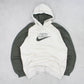 RARE Vintage 00s Nike Spell Out Hoodie Cream - (L)