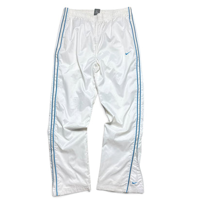 SUPER RARE 2000s Baggy Nike Trackpants White - (L) | PREMIUM