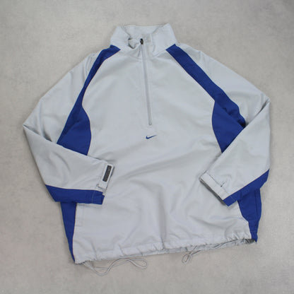 RARE Vintage 00s Nike Pullover Jacket Grey - (L)