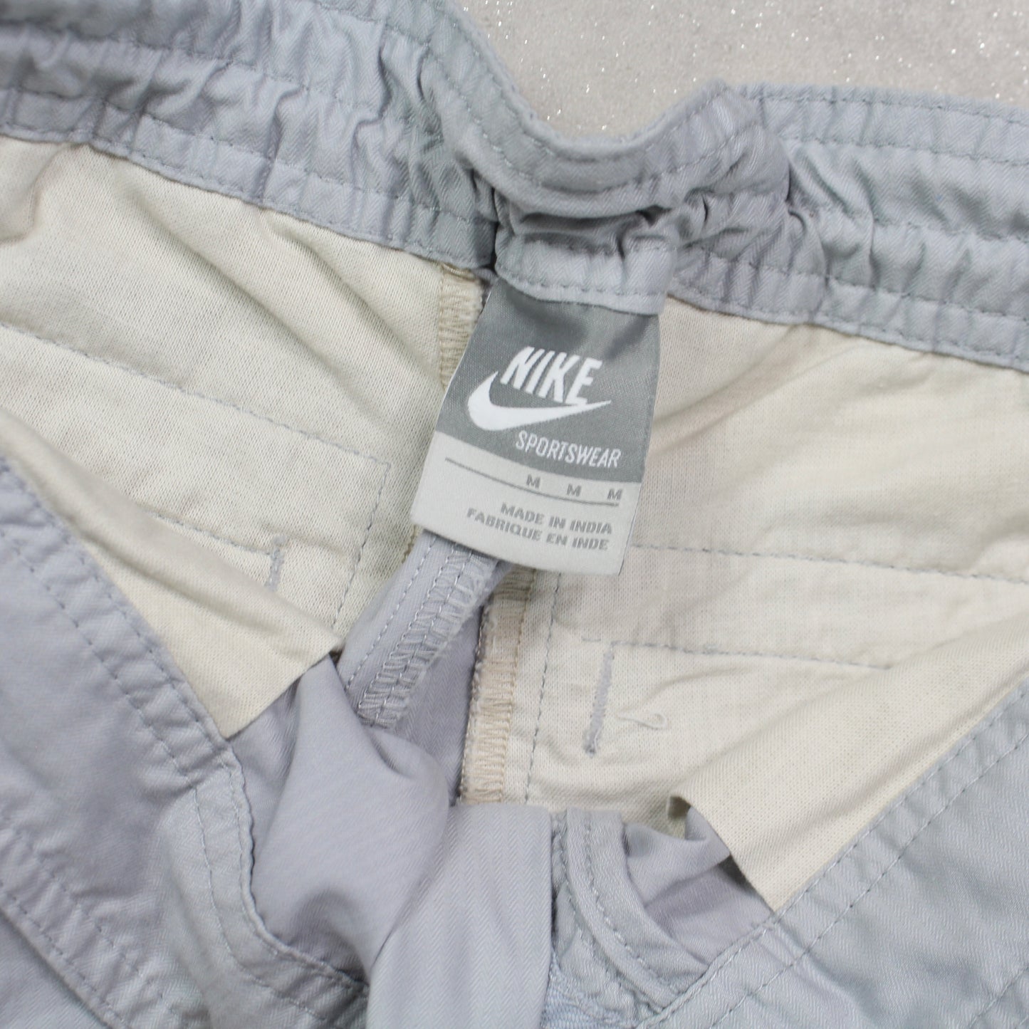 Vintage 00s Nike Cargo Pants Grey - (M)