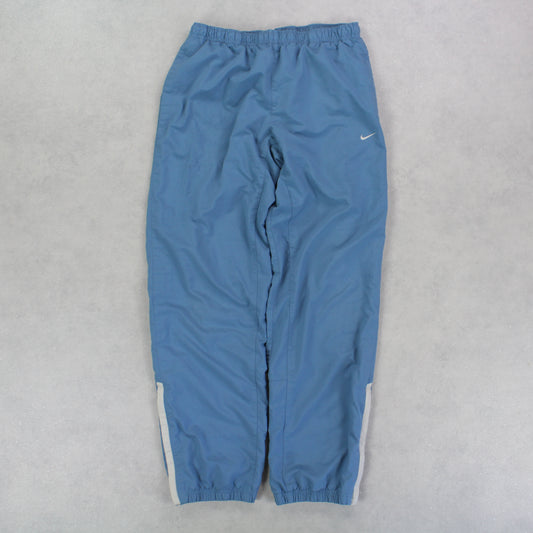 RARE 00s Nike Trackpants Blue - (M)