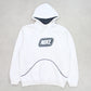 SUPER RARE Vintage 00s Nike Spell Out Hoodie White - (M)