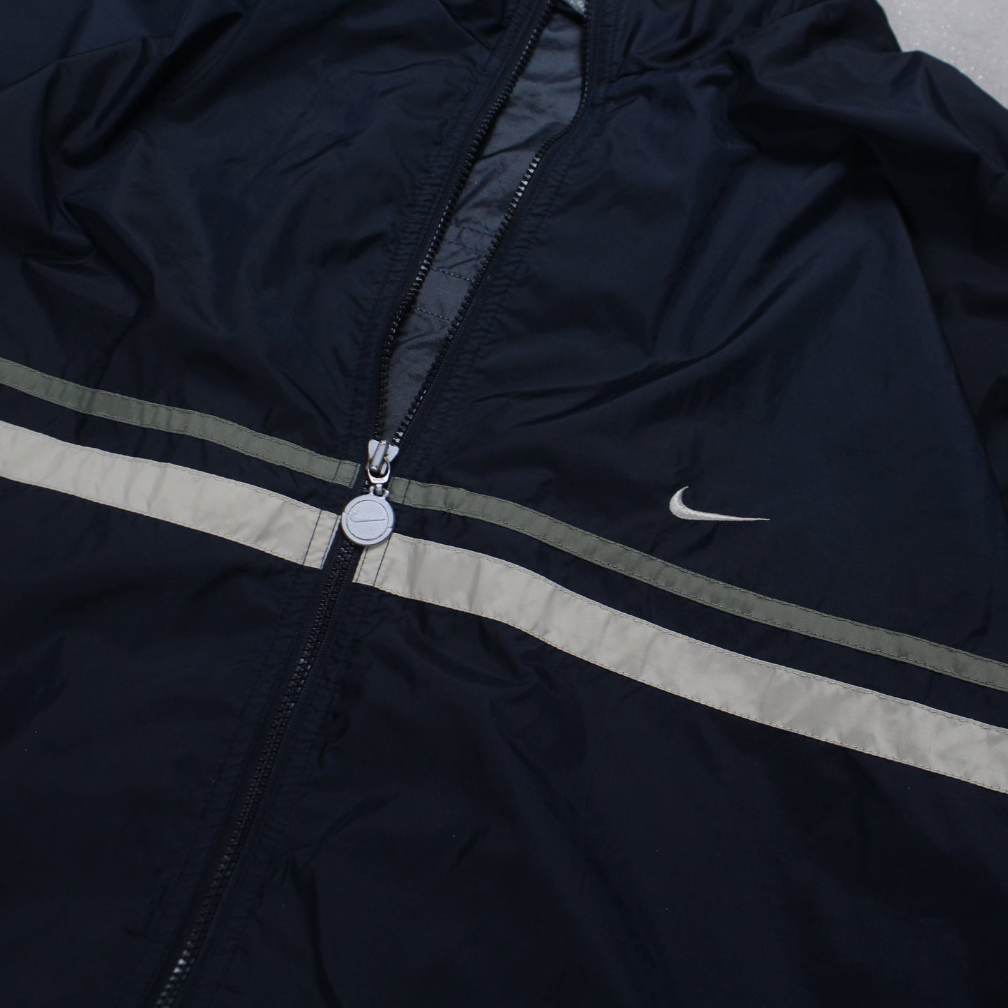 RARE 2000s Nike Track Jacket Navy - (XL)