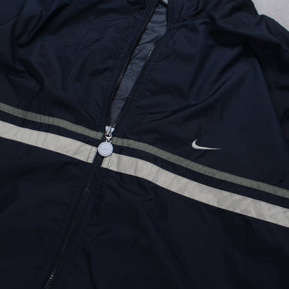 RARE 2000s Nike Track Jacket Navy - (XL)