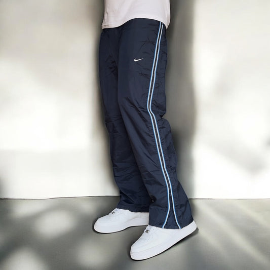 SUPER RARE 2000s Nike Trackpants Navy - (S)