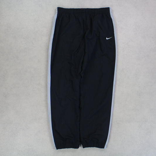 RARE 00s Nike Trackpants Black - (L)