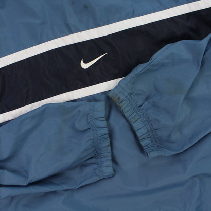 RARE 90s Nike Track Jacket Blue - (XL)