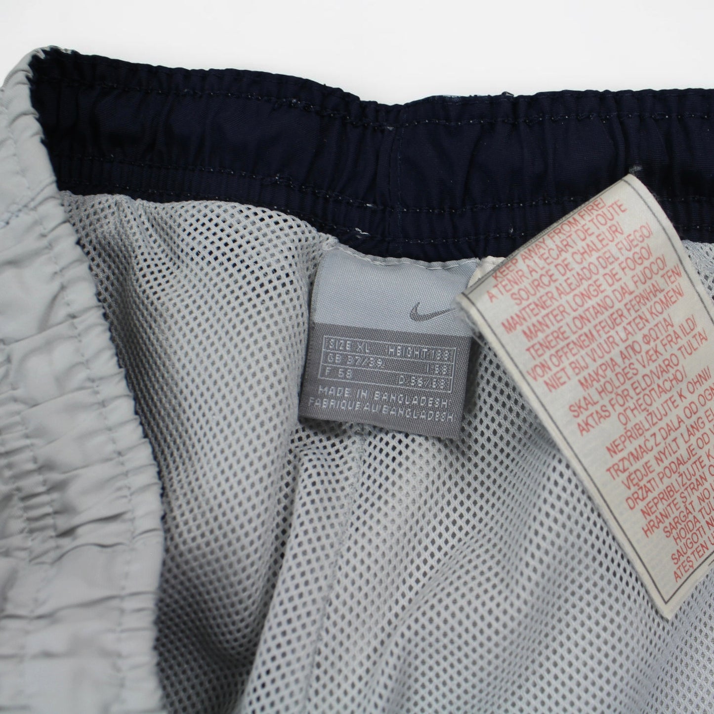 SUPER RARE 2000s Baggy Nike Trackpants Grey - (L)
