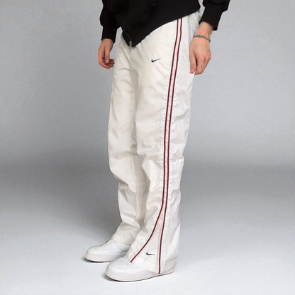 SUPER RARE 2000s Nike Trackpants White - (L)
