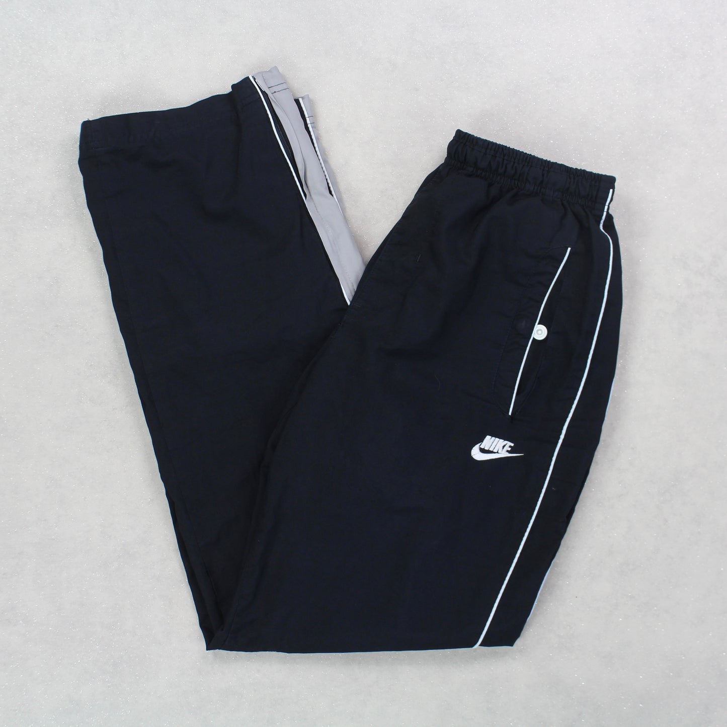 RARE Vintage 00s Nike Trackpants Black - (S)