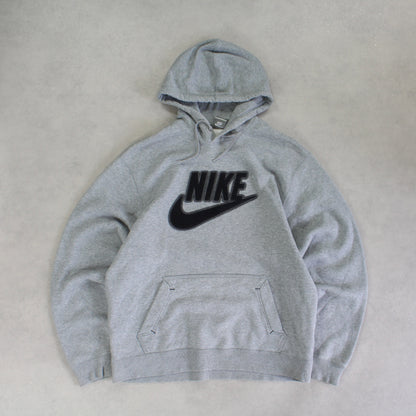 RARE 2000s Nike Hoodie Grey - (L)