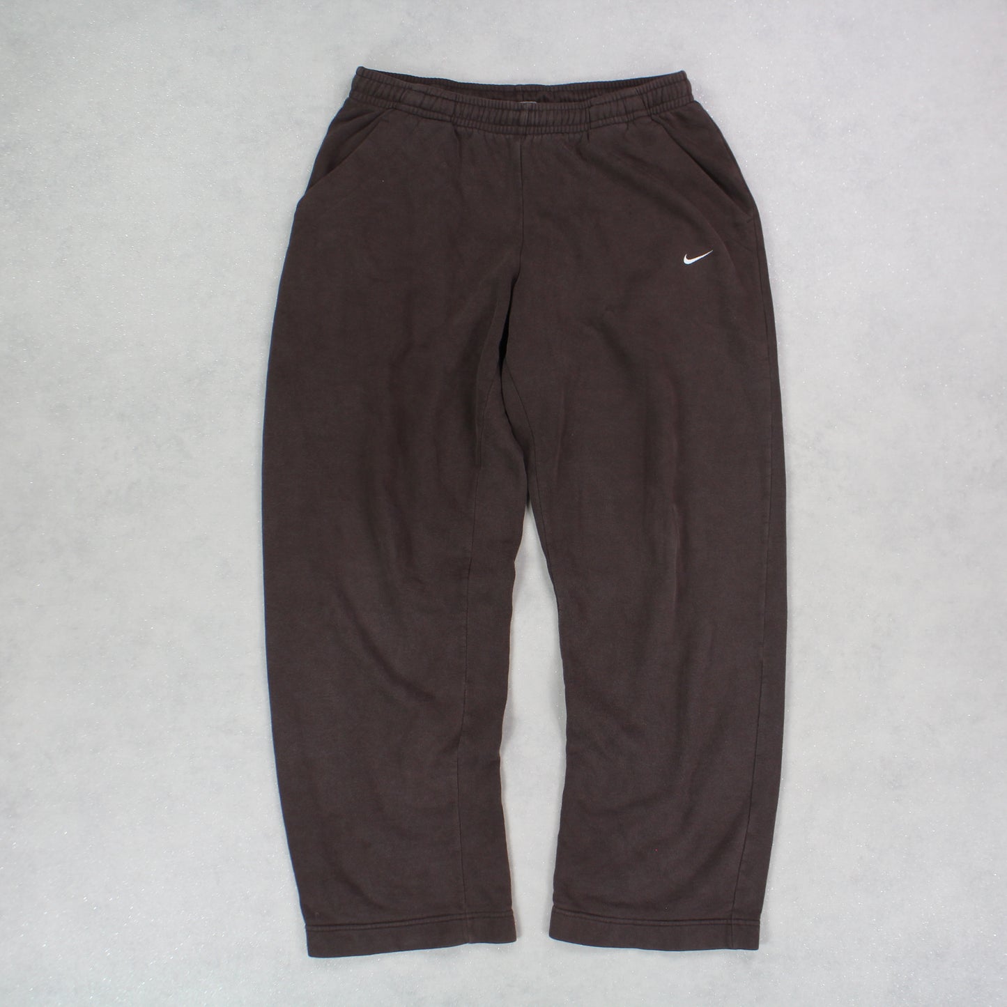 SUPER RARE 00s Baggy Nike Joggers Brown - (M)