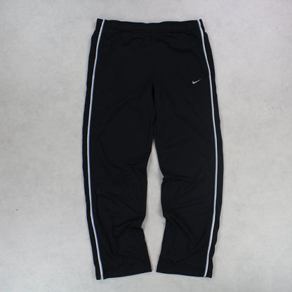 RARE 00s Nike Trackpants Black - (L)