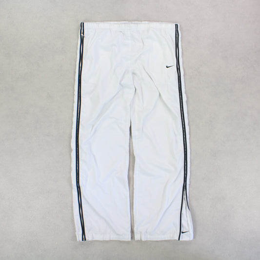 SUPER RARE 00s Nike Trackpants White - (L)