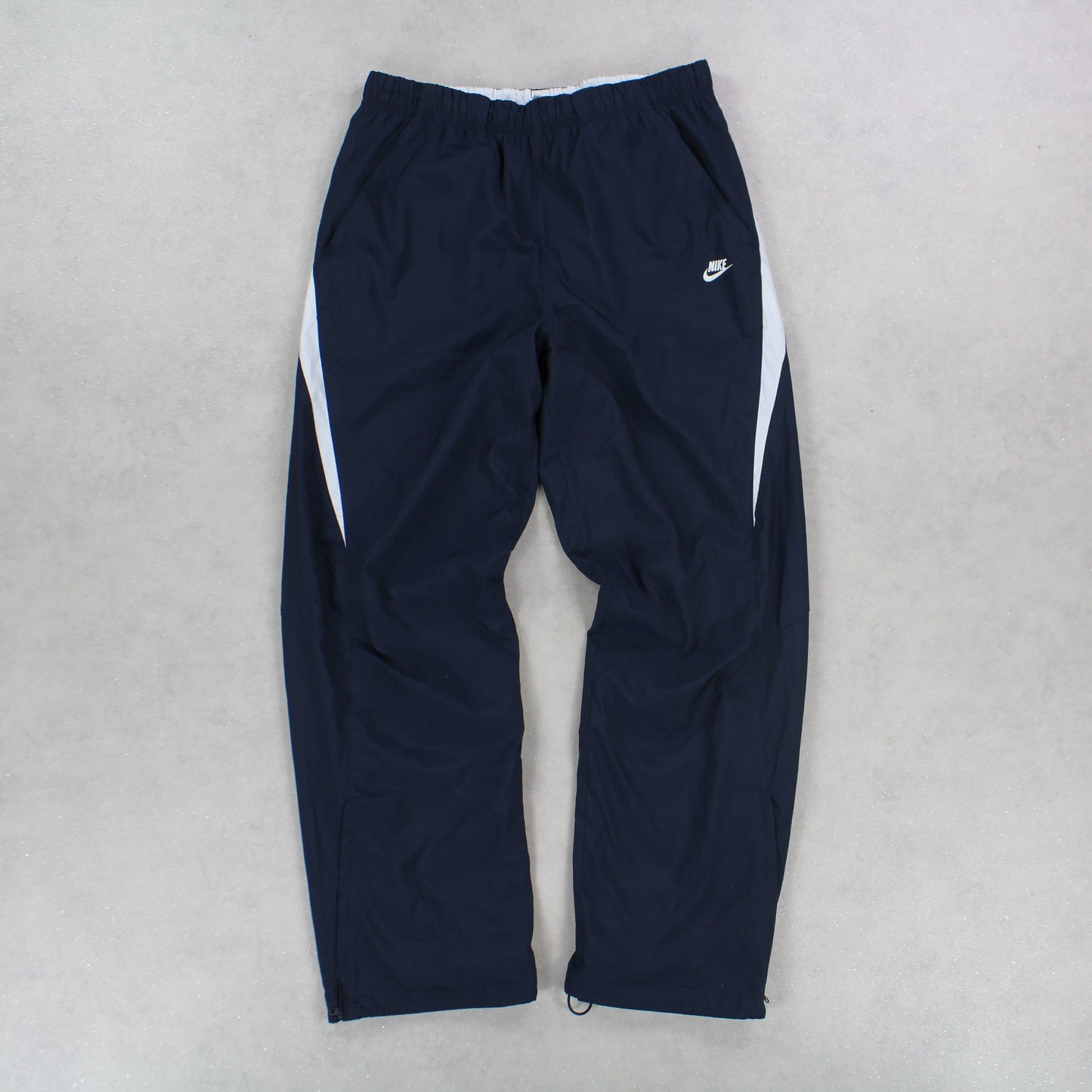 RARE 00s Baggy Nike Trackpants Navy - (M)