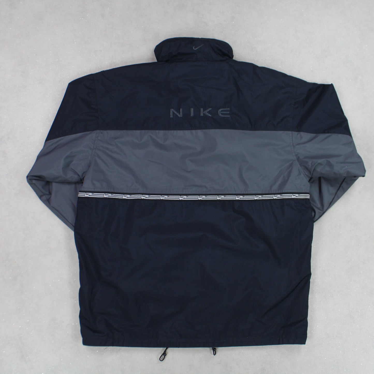 SUPER RARE 00s Vintage Nike Reversible Jacket Navy/Black - (XL)