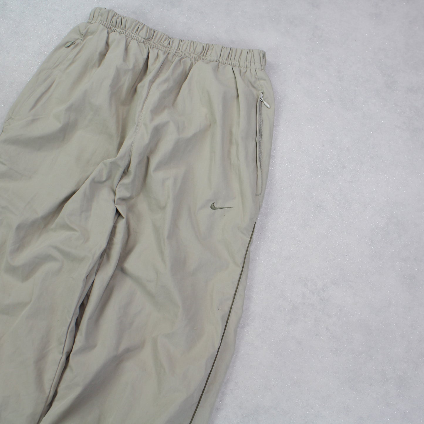 RARE 00s Nike Trackpants Beige - (S)