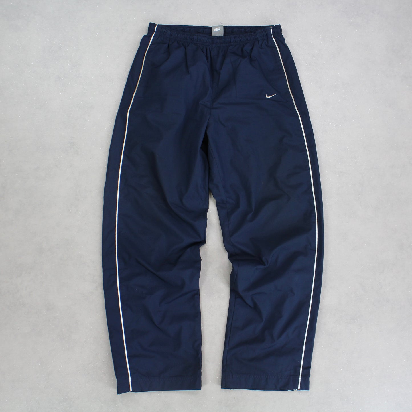 RARE 00s Baggy Nike Trackpants Navy - (M)