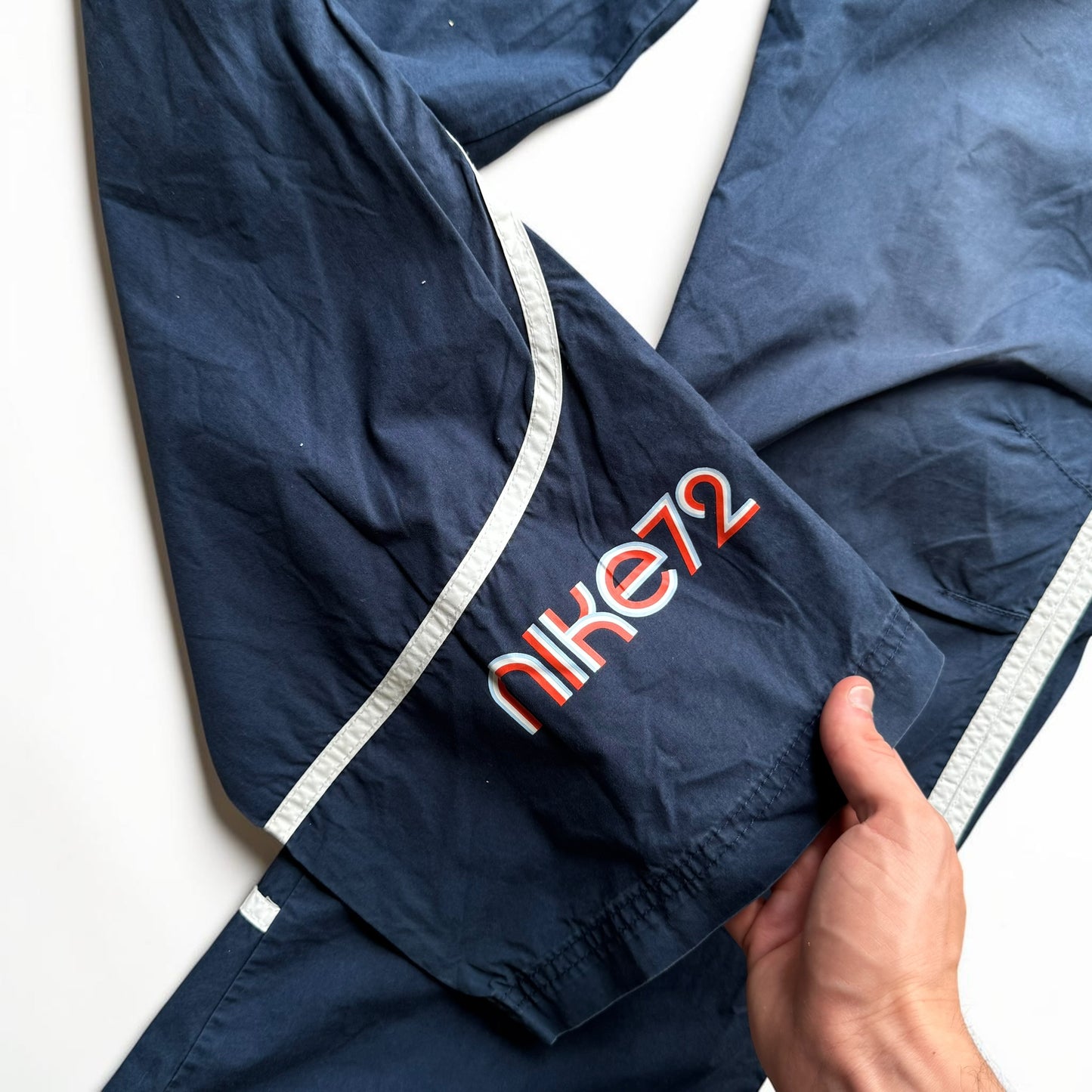 RARE 2000s Nike 72 Trackpants Navy - (S)