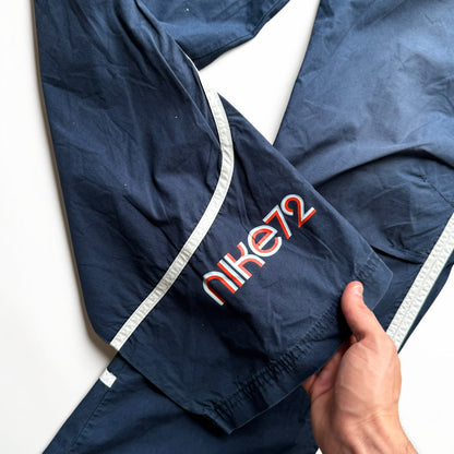 RARE 2000s Nike 72 Trackpants Navy - (S)