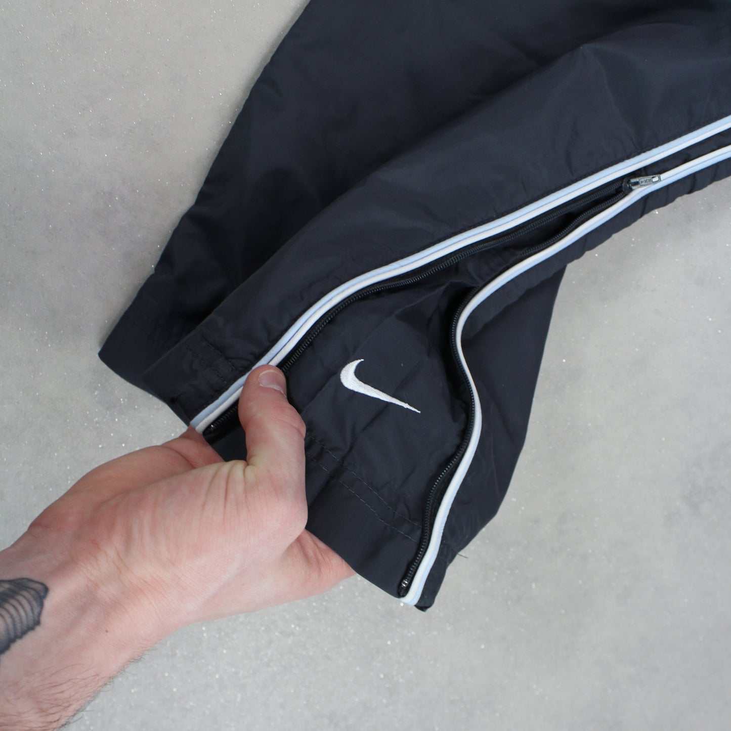 SUPER RARE 00s Nike Trackpants Grey - (M)