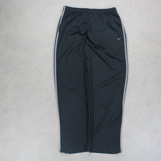 RARE Vintage 00s Nike Trackpants Grey - (L)