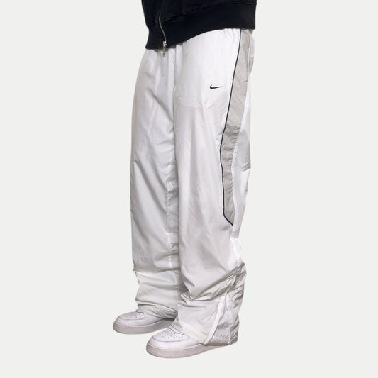 SUPER RARE 2000s Nike Trackpants White - (M)