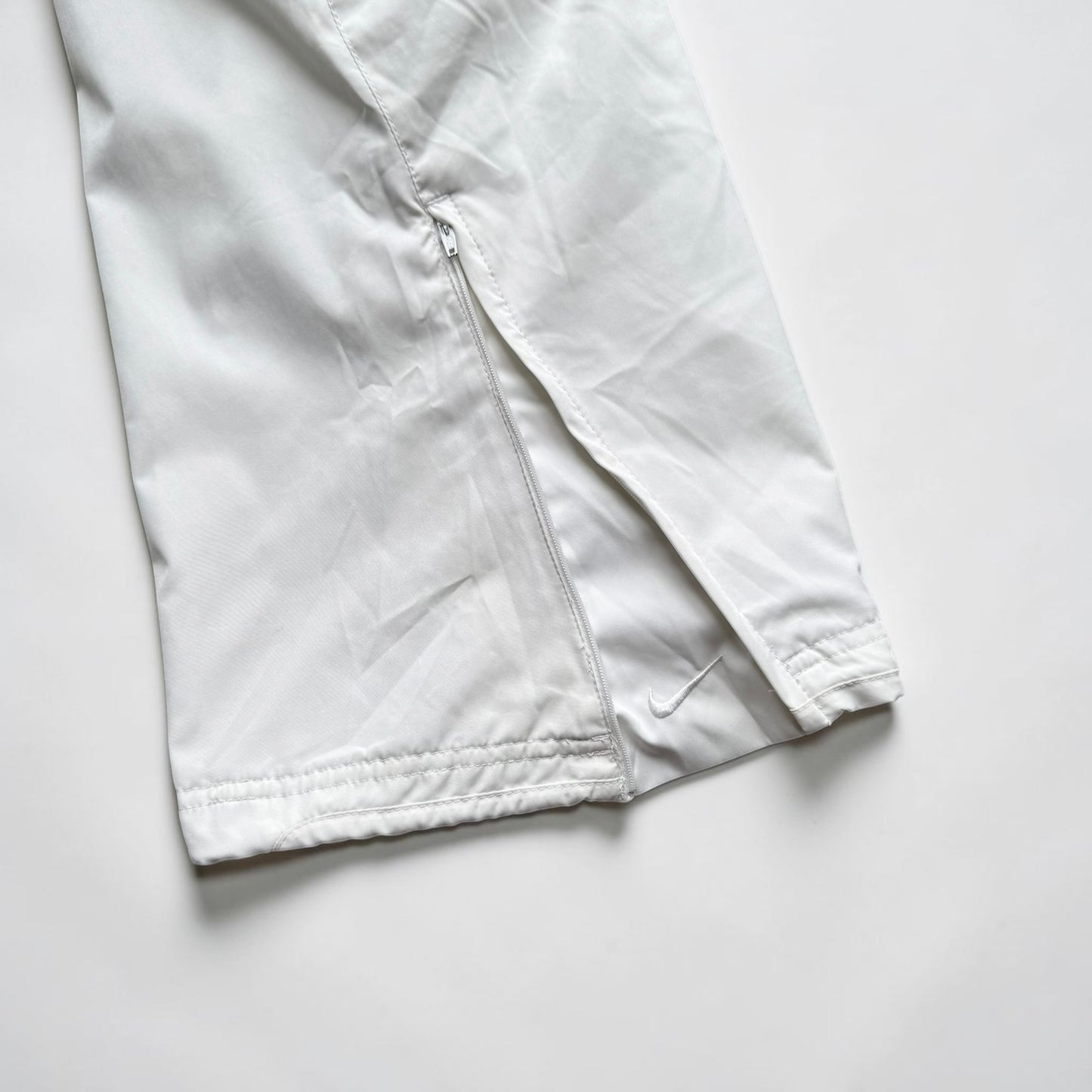 RARE 2000s Baggy Nike Trackpants White *PREMIUM* - (XL)