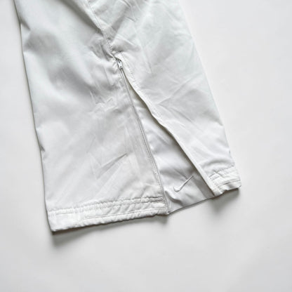 RARE 2000s Baggy Nike Trackpants White *PREMIUM* - (XL)