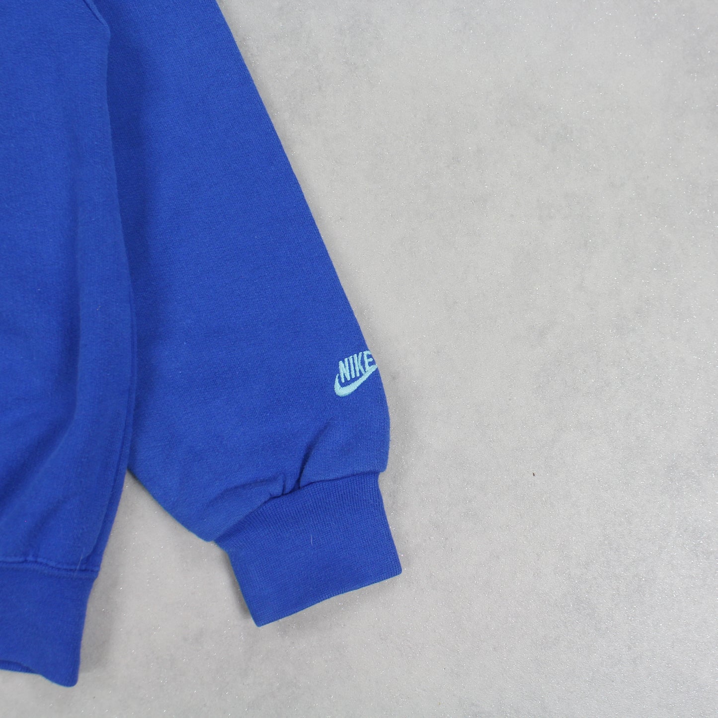 VERY RARE 1990s Nike Spell Out Sweatshirt Blue - (S)