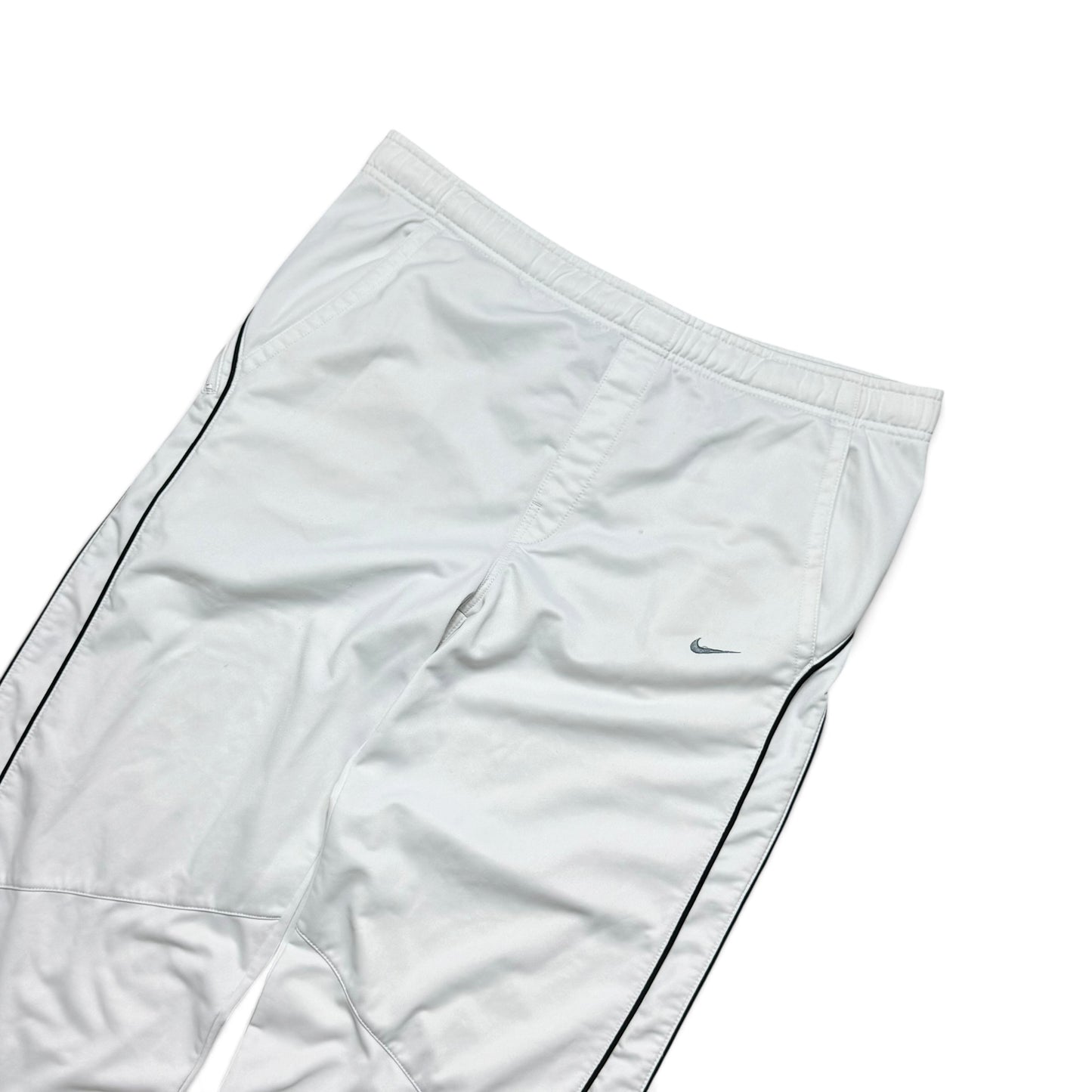 SUPER RARE 2000s Nike Trackpants White - (L)