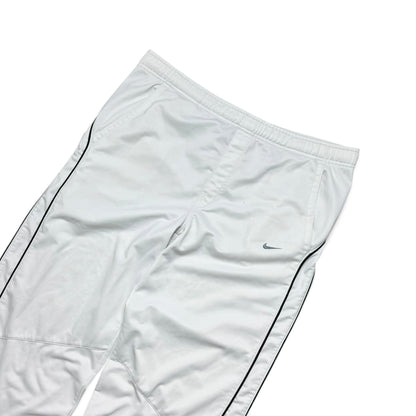 SUPER RARE 2000s Nike Trackpants White - (L)