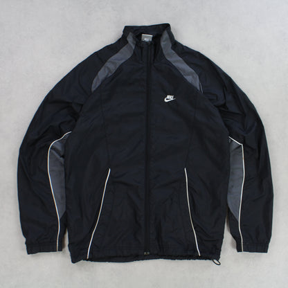 RARE 00s Nike Track Jacket Black - (S)
