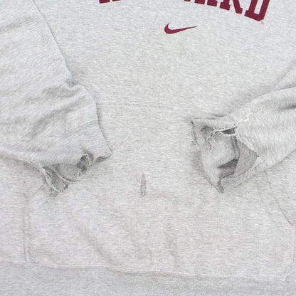 SUPER RARE Vintage 1990s Nike Harvard Hoodie Grey - (XL)