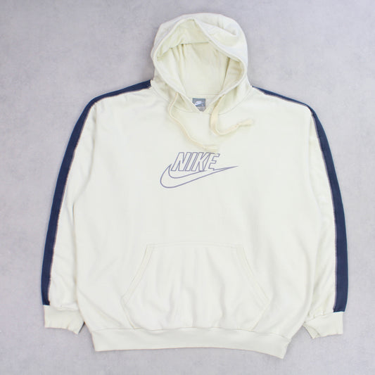 RARE Vintage 00s Nike Hoodie Cream - (L)