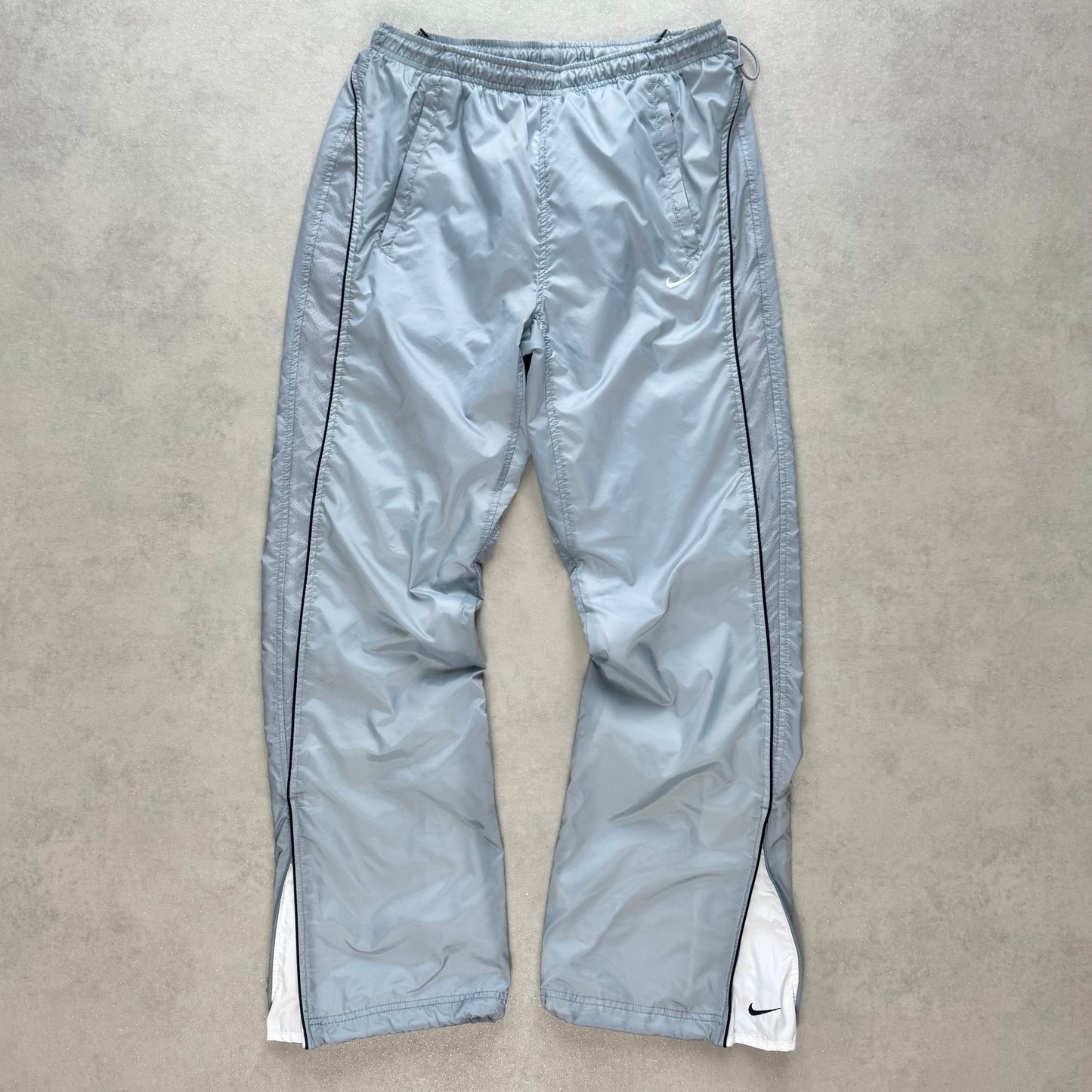 SUPER RARE 2000s Nike Trackpants Grey - (L)