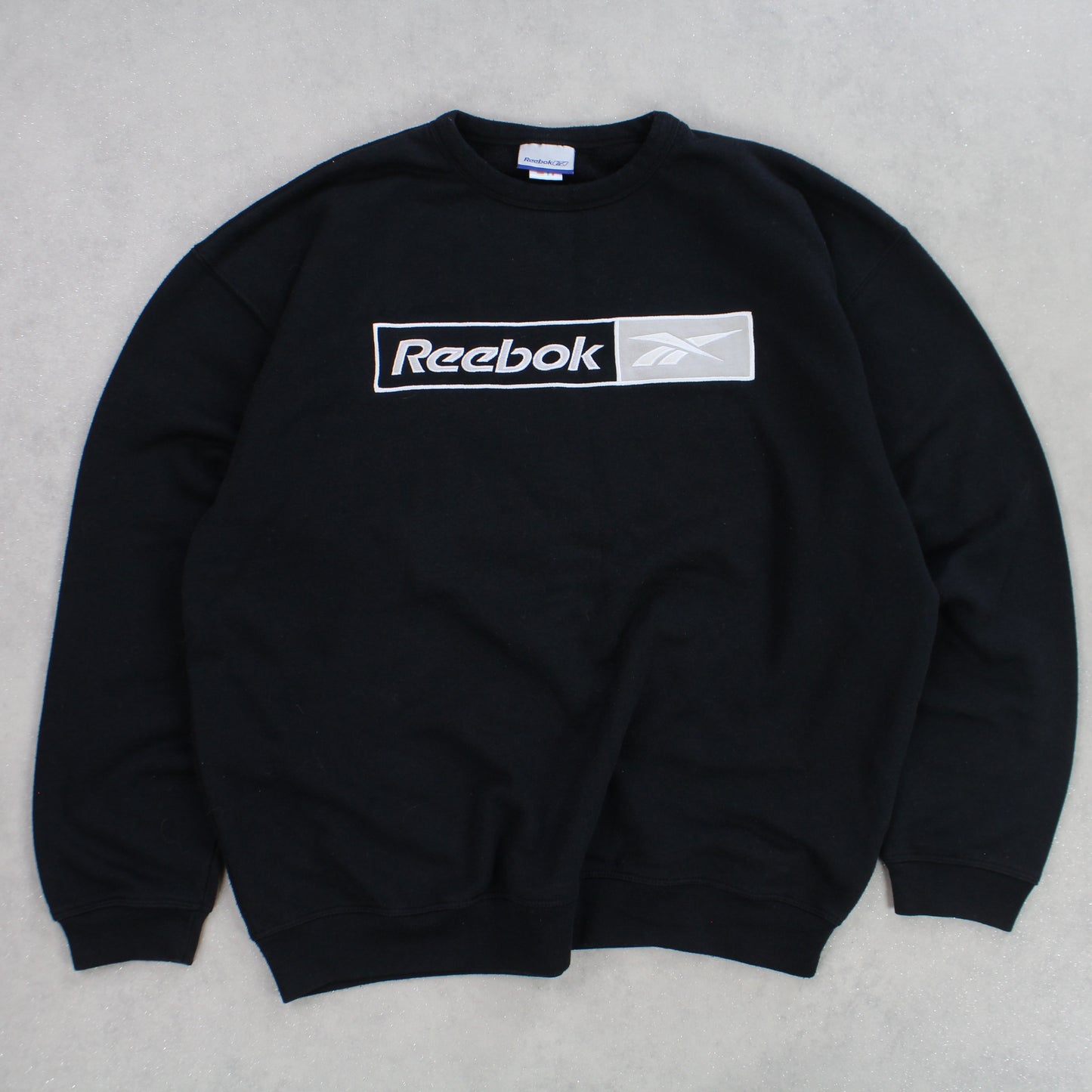 RARE Vintage 1990s Reebok Sweatshirt Black - (L)