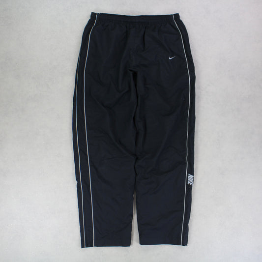 SUPER RARE 00s Nike Trackpants Black - (L)