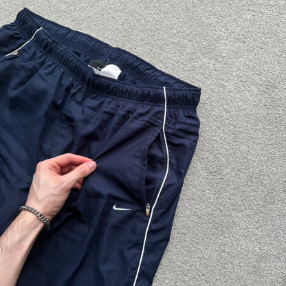 RARE 2000s Nike Trackpants Navy - (L)