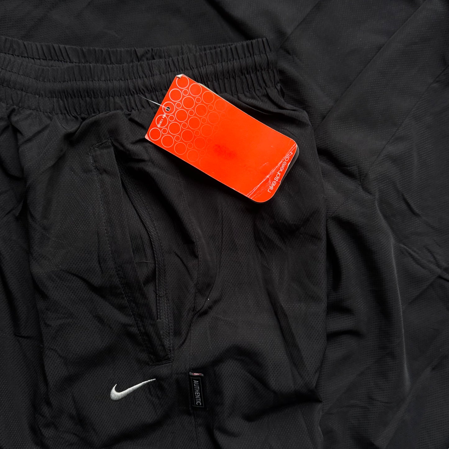 RARE 2000s Nike Trackpants Black BRAND NEW - (S)