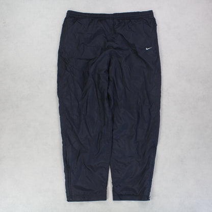 RARE 00s Nike Trackpants Black - (XL)