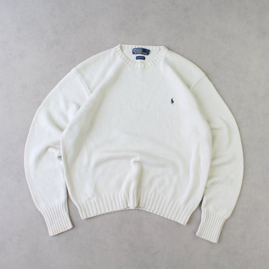 RARE 1990s Ralph Lauren Jumper Cream - (M)