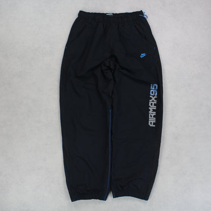 RARE 00s Nike Air Max Trackpants Black - (M)