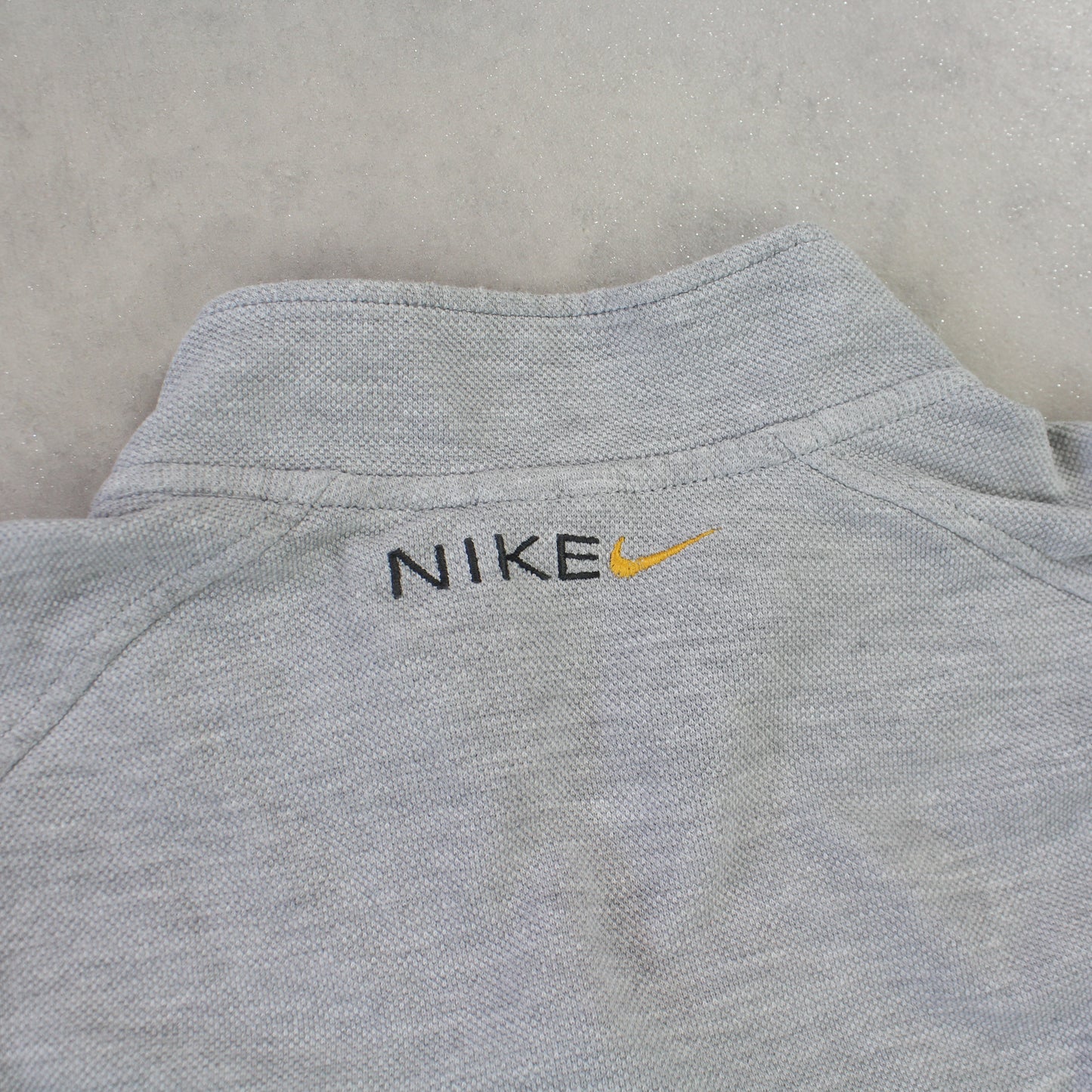 RARE 90s Nike 1/4 Zip Sweatshirt Grey - (S)