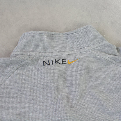 RARE 90s Nike 1/4 Zip Sweatshirt Grey - (S)